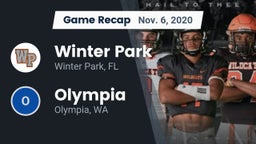 Recap: Winter Park  vs. Olympia  2020