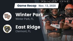 Recap: Winter Park  vs. East Ridge  2020