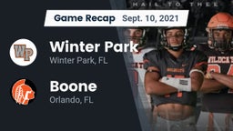 Recap: Winter Park  vs. Boone  2021