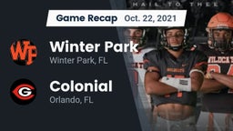 Recap: Winter Park  vs. Colonial  2021