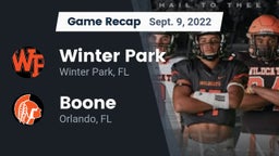 Recap: Winter Park  vs. Boone  2022