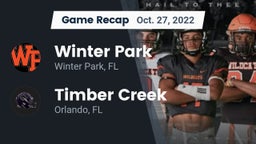 Recap: Winter Park  vs. Timber Creek  2022