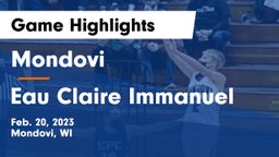 Mondovi  vs Eau Claire Immanuel  Game Highlights - Feb. 20, 2023