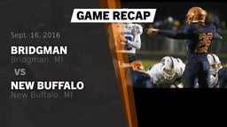 Recap: Bridgman  vs. New Buffalo  2016