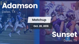 Matchup: Adamson vs. Sunset  2016