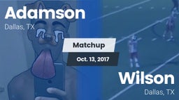 Matchup: Adamson vs. Wilson  2017