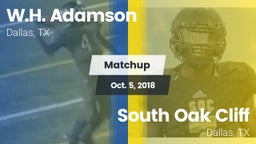 Matchup: Adamson vs. South Oak Cliff  2018