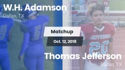 Matchup: Adamson vs. Thomas Jefferson  2018