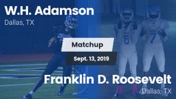 Matchup: Adamson vs. Franklin D. Roosevelt  2019