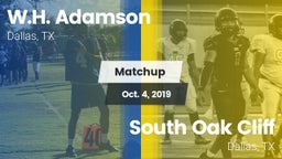 Matchup: Adamson vs. South Oak Cliff  2019
