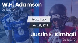 Matchup: Adamson vs. Justin F. Kimball  2019