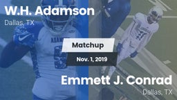 Matchup: Adamson vs. Emmett J. Conrad  2019