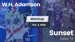 Matchup: Adamson vs. Sunset  2020