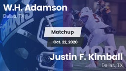 Matchup: Adamson vs. Justin F. Kimball  2020