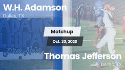 Matchup: Adamson vs. Thomas Jefferson  2020