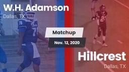 Matchup: Adamson vs. Hillcrest  2020