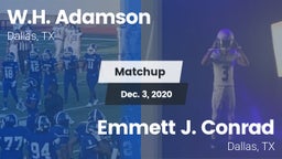 Matchup: Adamson vs. Emmett J. Conrad  2020