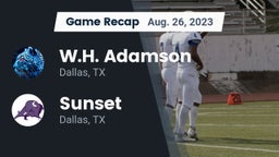 Recap: W.H. Adamson  vs. Sunset  2023