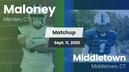 Matchup: Maloney vs. Middletown  2020