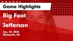 Big Foot  vs Jefferson  Game Highlights - Jan. 24, 2023
