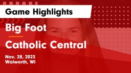 Big Foot  vs Catholic Central  Game Highlights - Nov. 28, 2023