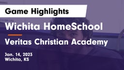 Wichita HomeSchool  vs Veritas Christian Academy Game Highlights - Jan. 14, 2023