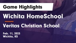 Wichita HomeSchool  vs Veritas Christian School Game Highlights - Feb. 11, 2023