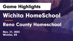Wichita HomeSchool  vs Reno County Homeschool Game Highlights - Nov. 21, 2023