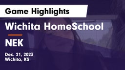 Wichita HomeSchool  vs NEK Game Highlights - Dec. 21, 2023