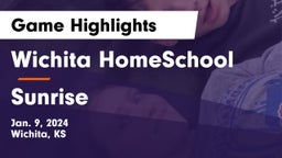 Wichita HomeSchool  vs Sunrise Game Highlights - Jan. 9, 2024