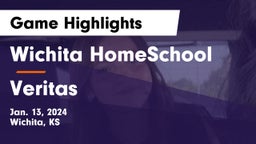 Wichita HomeSchool  vs Veritas Game Highlights - Jan. 13, 2024