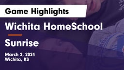 Wichita HomeSchool  vs Sunrise Game Highlights - March 2, 2024