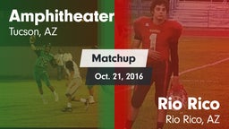 Matchup: Amphitheater vs. Rio Rico  2016