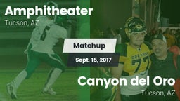 Matchup: Amphitheater vs. Canyon del Oro  2017
