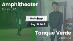 Matchup: Amphitheater vs. Tanque Verde  2018