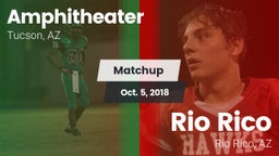 Matchup: Amphitheater vs. Rio Rico  2018