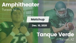 Matchup: Amphitheater vs. Tanque Verde  2020