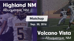Matchup: Highland vs. Volcano Vista  2016