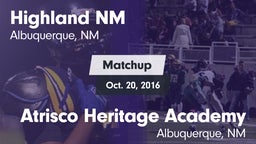 Matchup: Highland vs. Atrisco Heritage Academy  2016