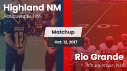 Matchup: Highland vs. Rio Grande  2017