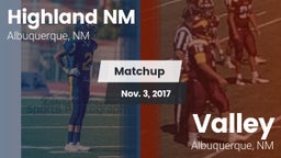 Matchup: Highland vs. Valley  2017