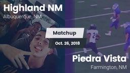 Matchup: Highland vs. Piedra Vista  2018