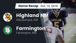 Recap: Highland  NM vs. Farmington  2018