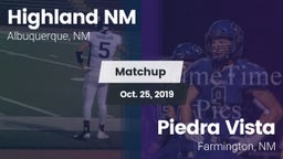 Matchup: Highland vs. Piedra Vista  2019