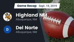Recap: Highland  NM vs. Del Norte  2019