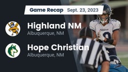 Recap: Highland  NM vs. Hope Christian  2023