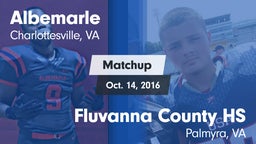 Matchup: Albemarle vs. Fluvanna County HS 2016