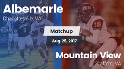 Matchup: Albemarle vs. Mountain View  2017