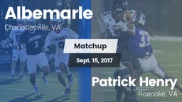 Matchup: Albemarle vs. Patrick Henry  2017