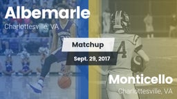 Matchup: Albemarle vs. Monticello  2017